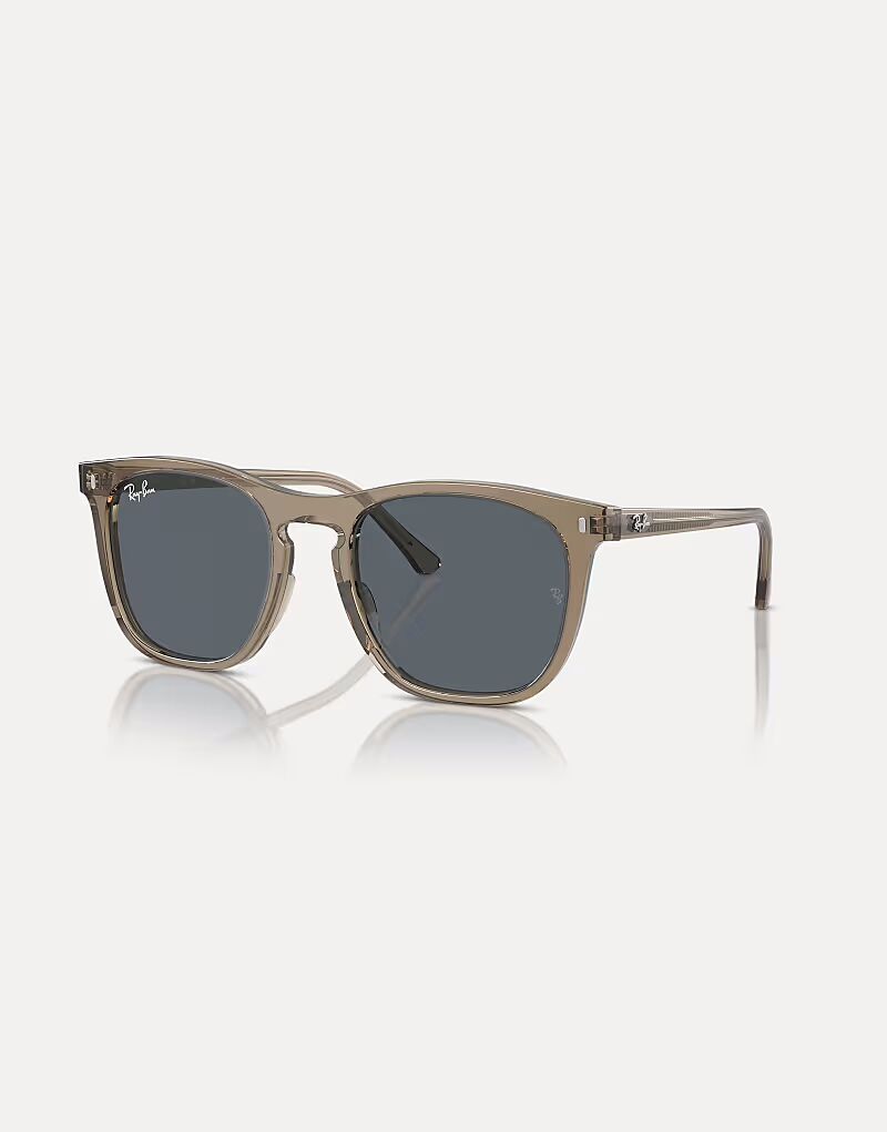 

Солнцезащитные очки Ray-Ban Rb2210 квадратной формы с синими линзами в прозрачно-коричневом цвете