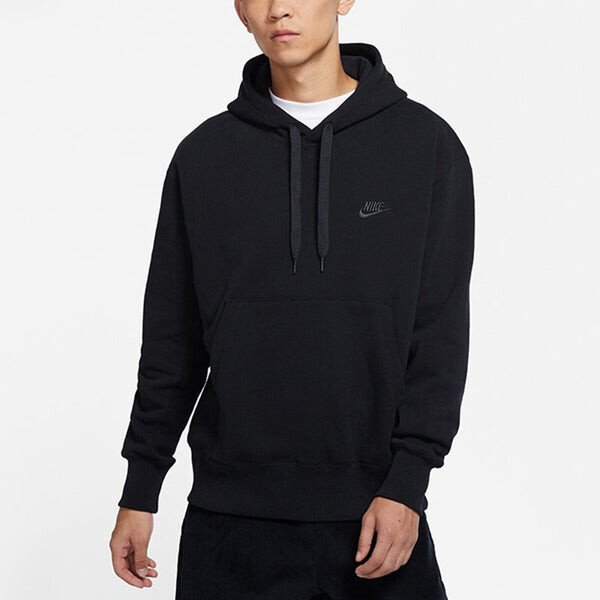 Толстовка Men's Nike Sportswear French Terry Embroidered Logo Solid Color Black, черный — фото 4