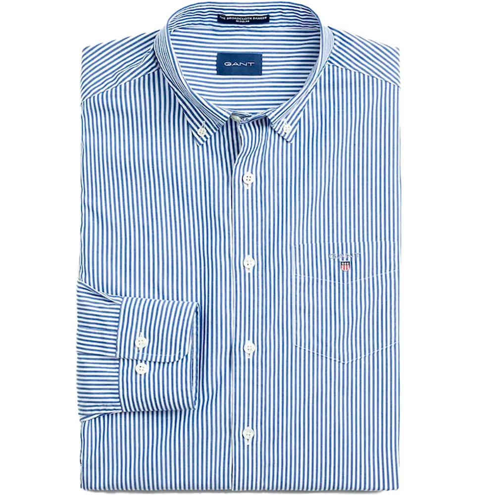 

Рубашка Gant Broadcloth Banker, синий
