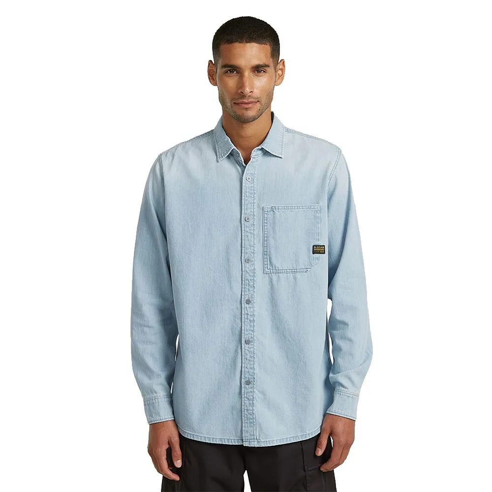 

Рубашка с длинным рукавом G-Star D27083-D252 стандартного кроя, синий