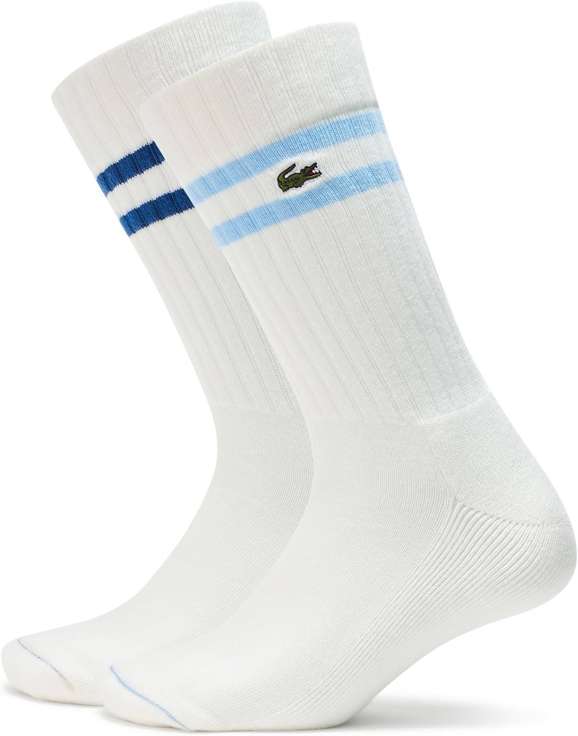 

Lacestone Unisex ребристые хлопковые носки Lacoste, Flour/Blue