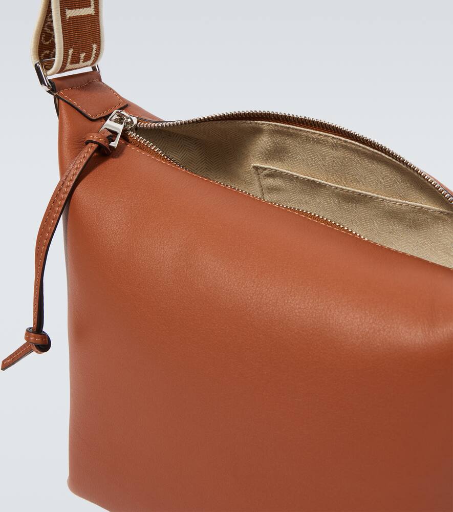 Кожаная поясная сумка Cubi Small Loewe, Tan — фото 4