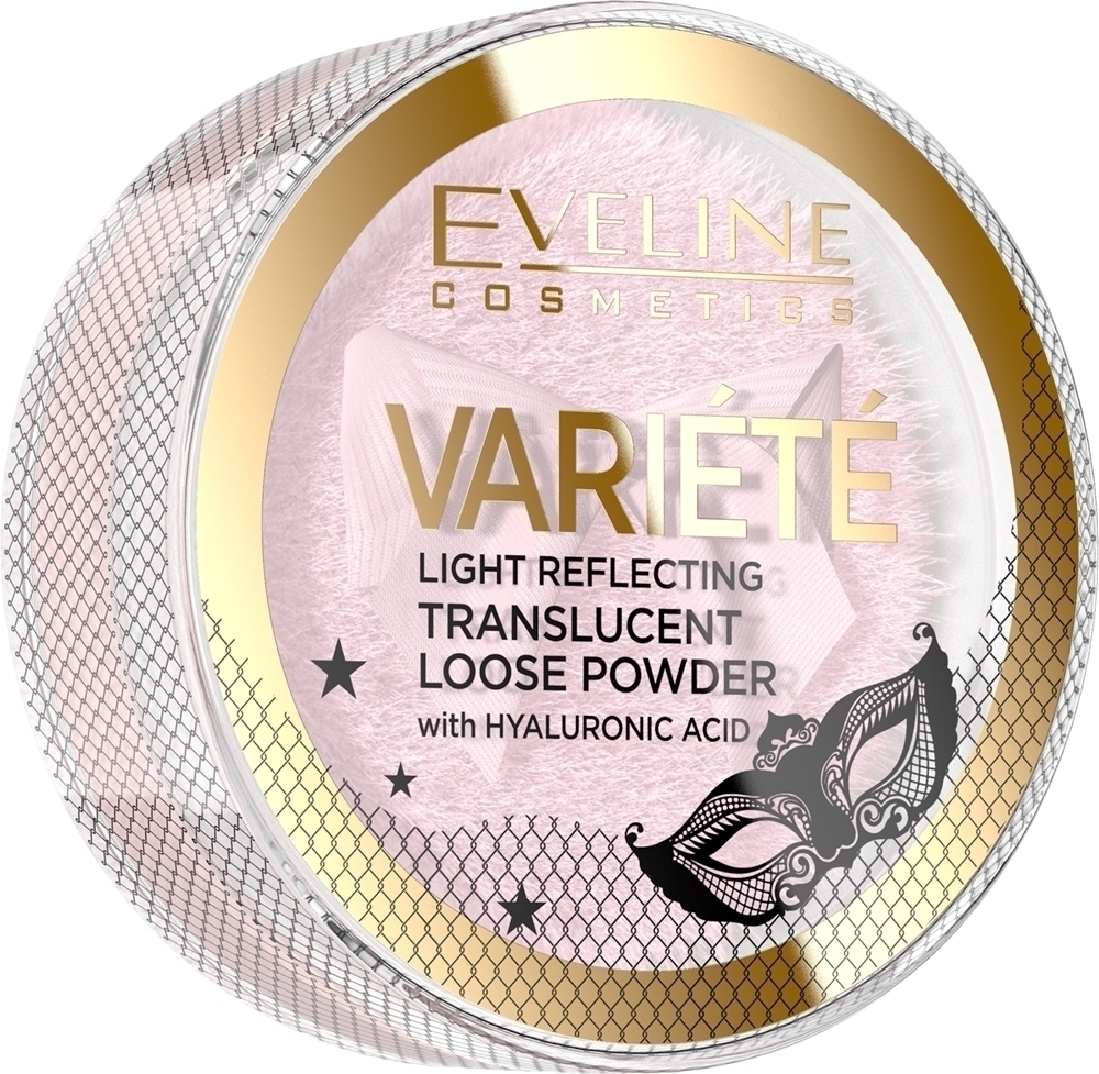 

Прозрачная рассыпчатая пудра Variété с аппликатором. Eveline Cosmetics, 6 гр