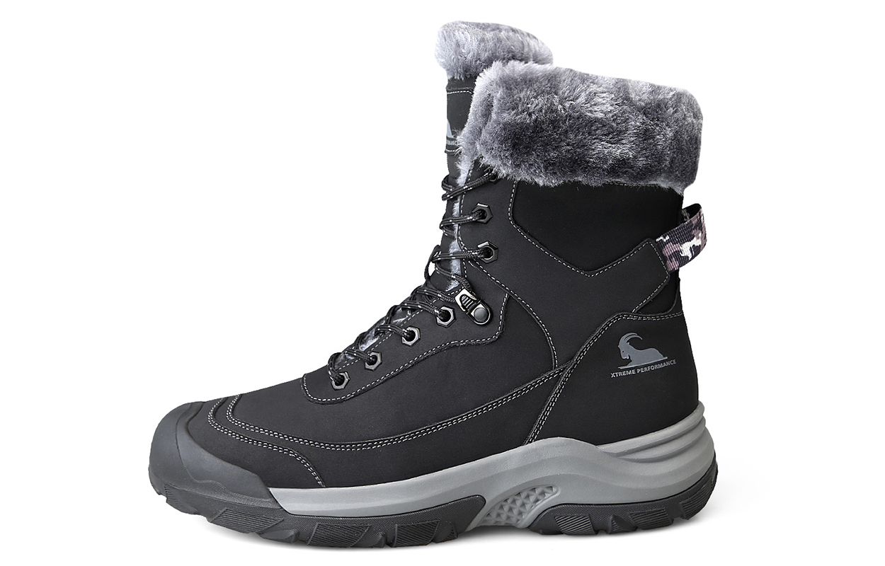 

Ботинки Warm Cushioning Slip-Resistant Short Mid-Calf Snow Boots Men's BECK, Black