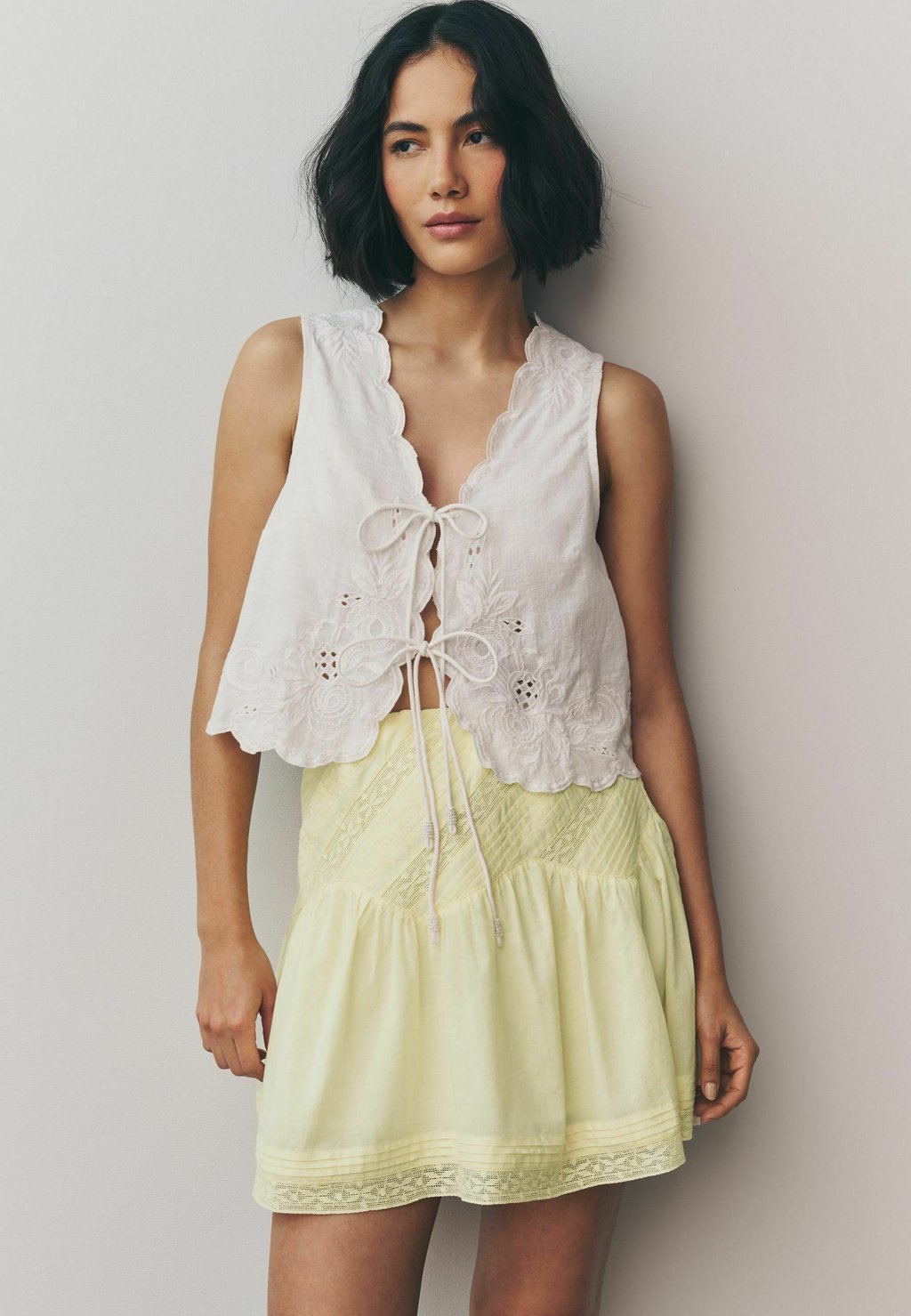 

Мини-юбка REGULAR FIT - A-line skirt Next, желтый
