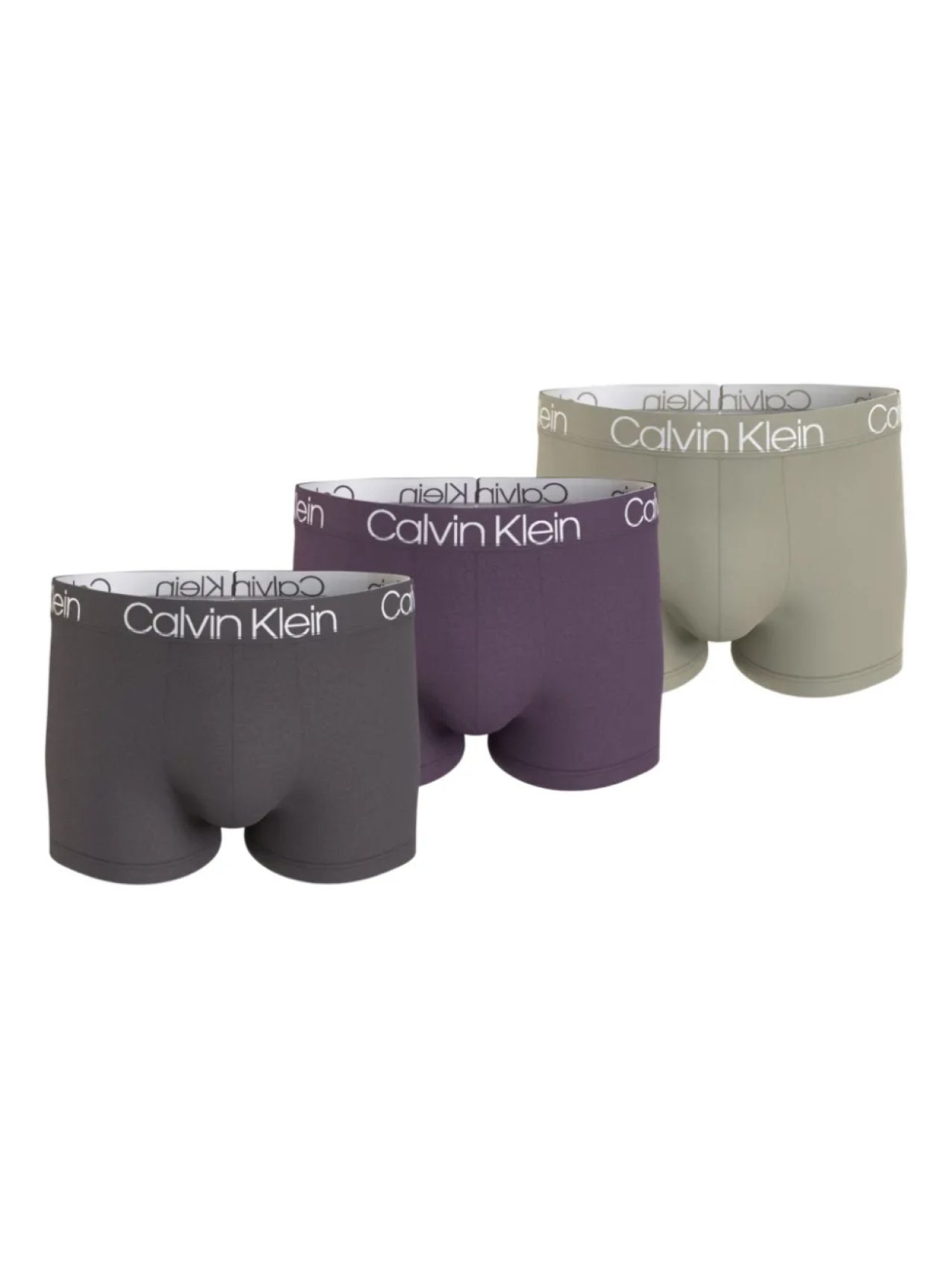 

Calvin Klein комплект из трех боксеров с логотипом, зеленый