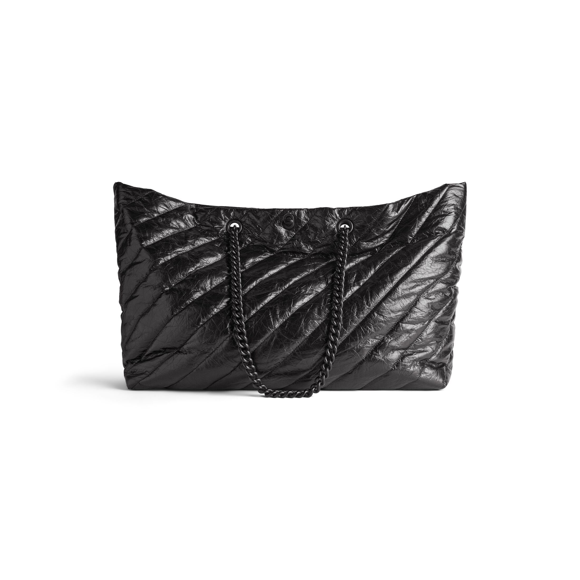 Сумка-тоут (WMNS) Balenciaga Crush Large Carry All Tote Bag Quilted 'Black' — фото 2