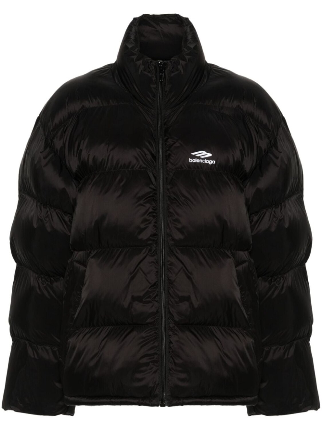 

Balenciaga пуховик с логотипом, черный