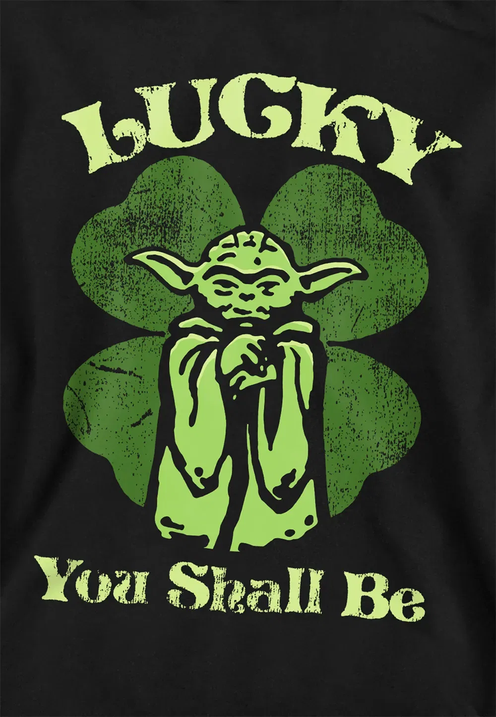 Детская худи Star Wars Yoda Lucky, черная, Disney, черный — фото 2
