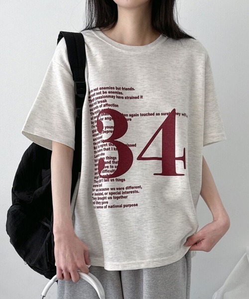 

Футболка с цифрами, оверсайз NANAHACHI