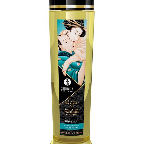 

Масло для интимного массажа чувственный / островной цветок, 240 мл Shunga Erotic massage oil