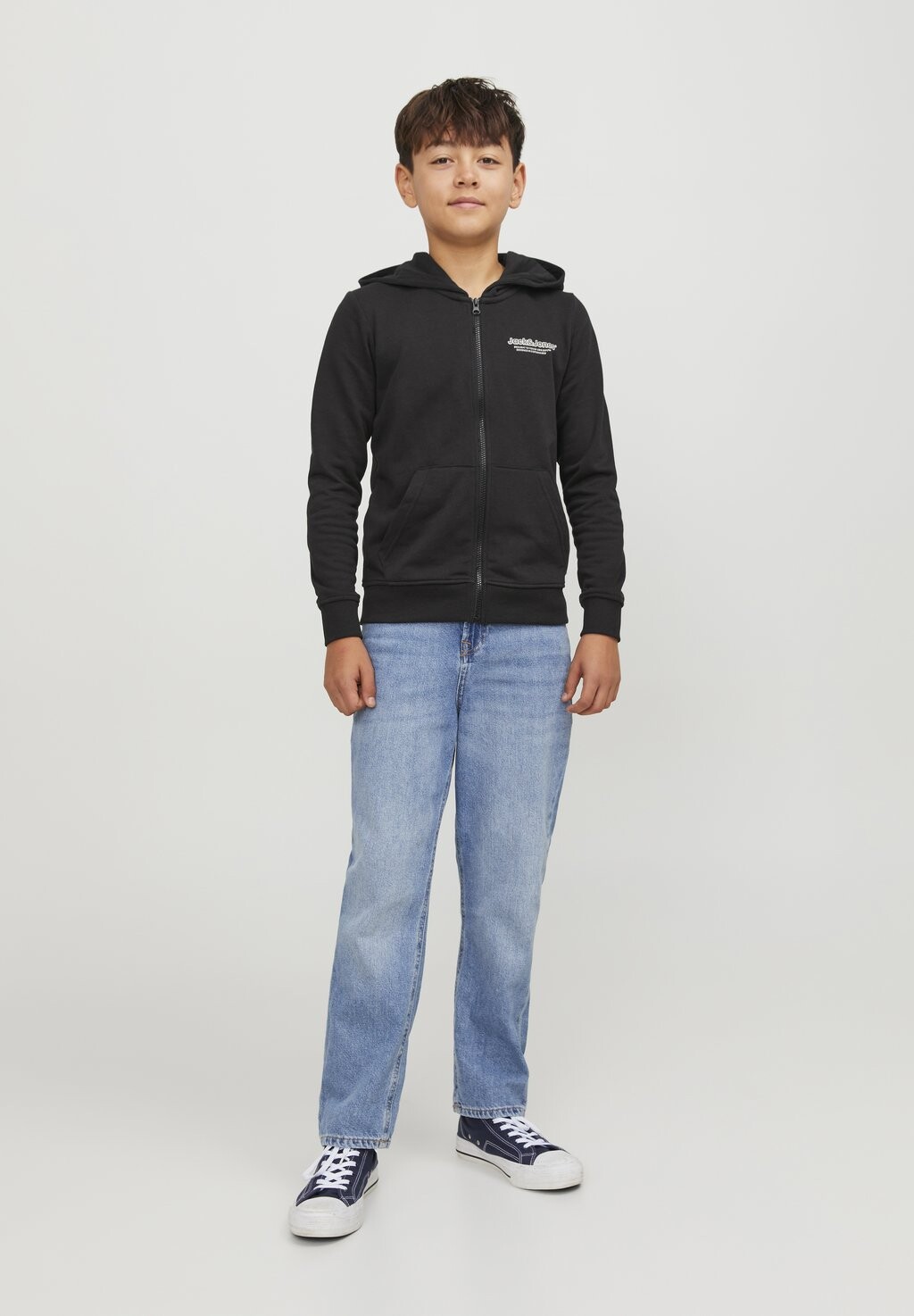 

Толстовка JORLAKEWOOD SWEAT ZIP BF JNR Jack & Jones Junior, цвет black