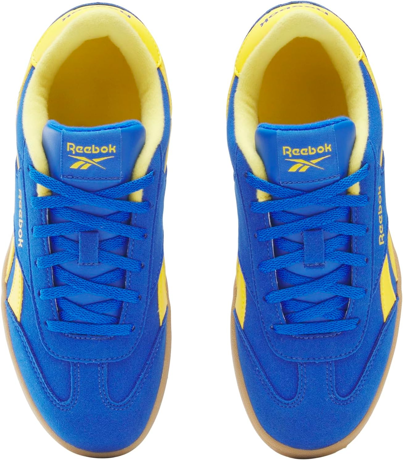 Кроссовки Reebok Unisex-Child Kid's Classic Nylon, синий/желтый — фото 3