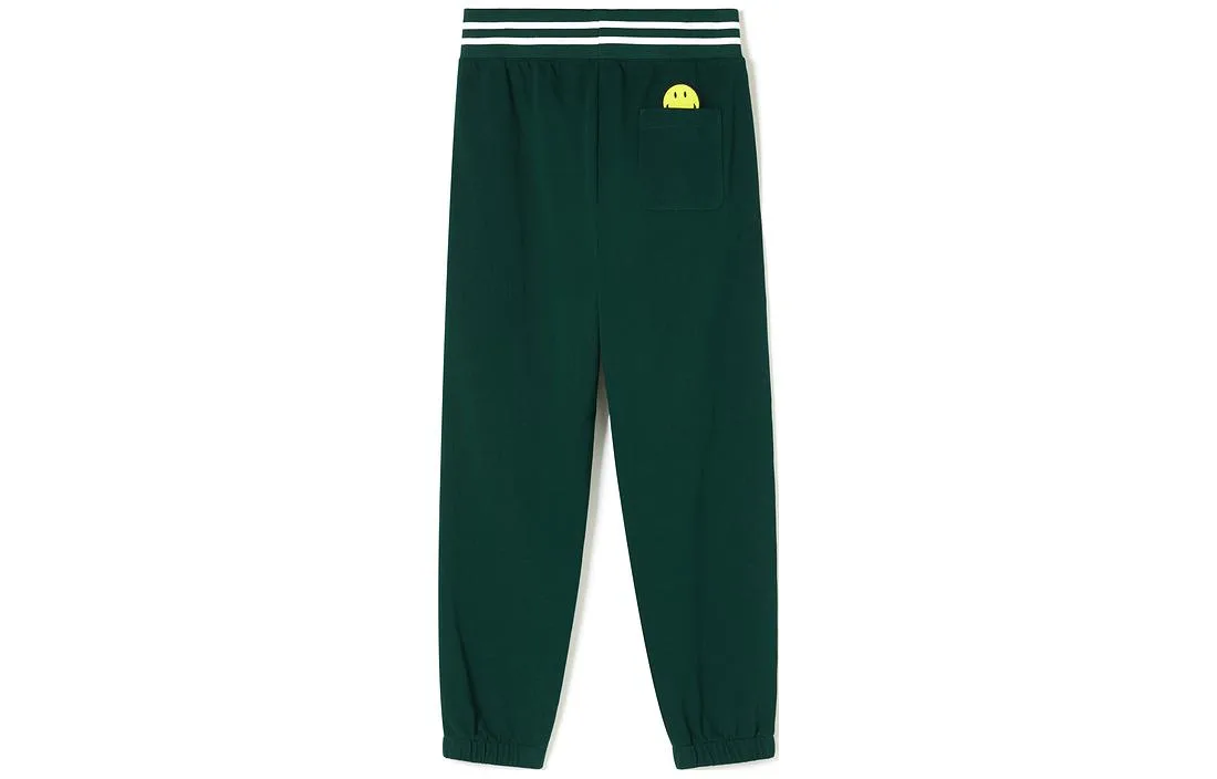 Брюки женские LACOSTE YZP, прямого кроя casual, темно-зеленые