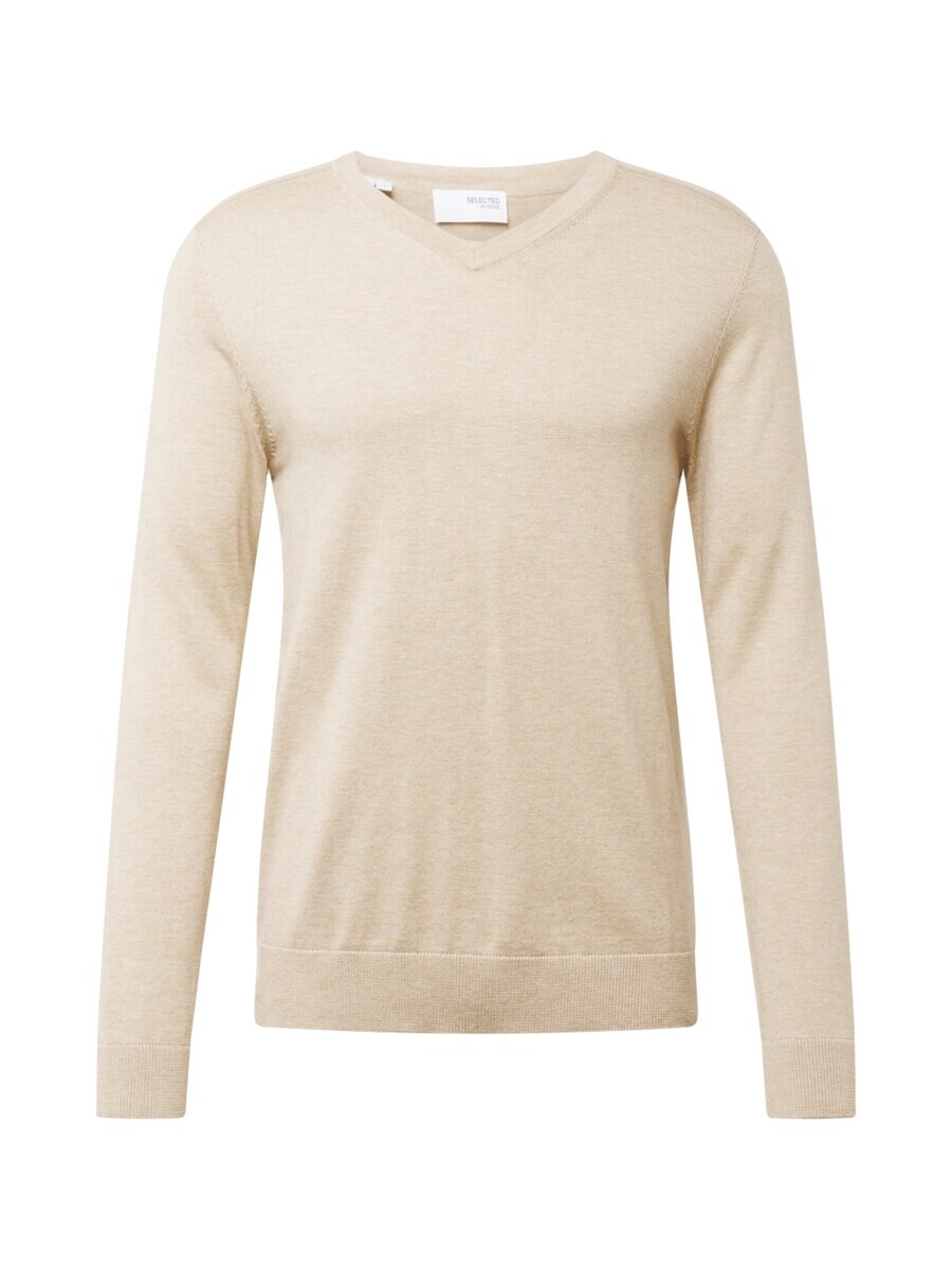 

Свитер с v-образным вырезом SELECTED HOMME Sweater SLHBerg, бежевый