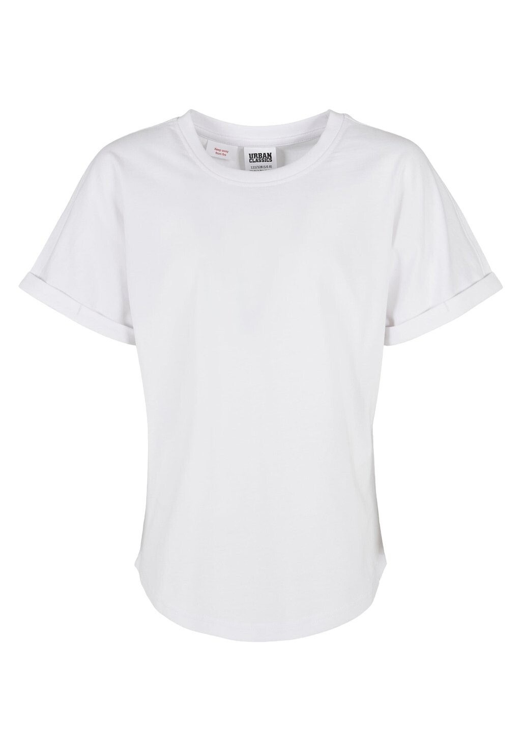 

Базовая футболка LONG SHAPED TURNUP Urban Classics, цвет white
