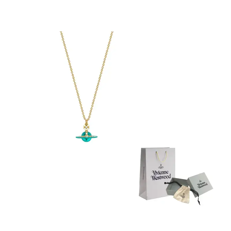 

Vivienne Westwood Ожерелье с кристаллами Swarovski из латуни унисекс золото