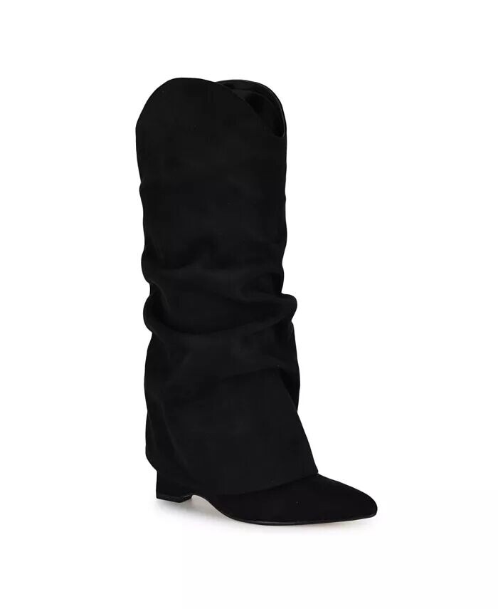 

Женские классические ботинки с острым носком Amazin и высоким голенищем Nine West, черный