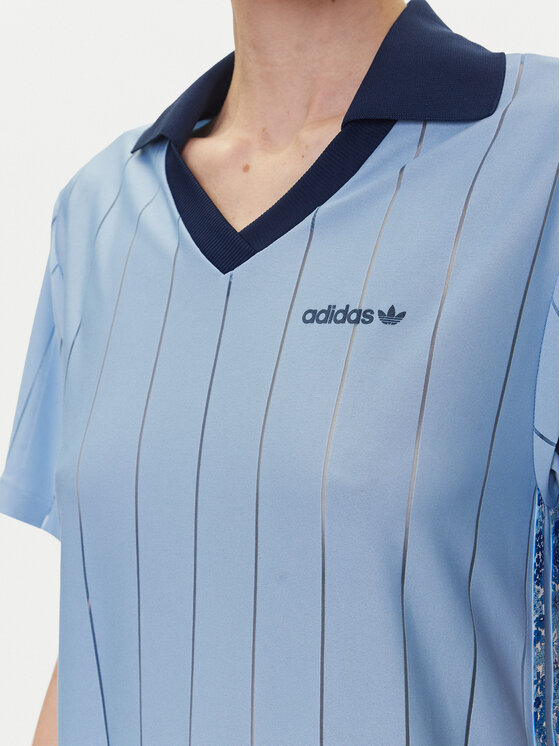 Платье на каждый день обычный крой Liberty London Tonal Football JC5313 Adidas, синий — фото 4