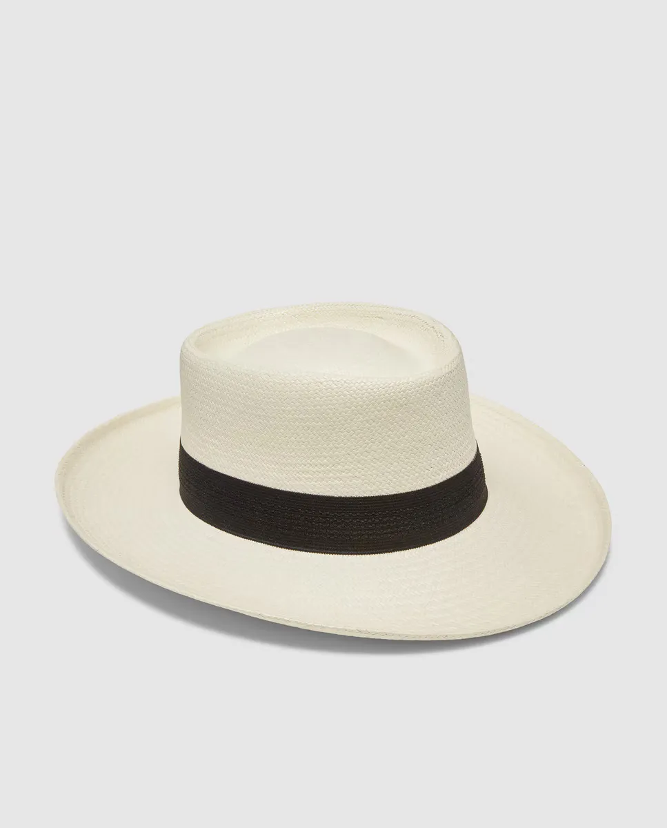 

Белая мужская шляпа Paanamanía с лентой Panamania Hats, белый