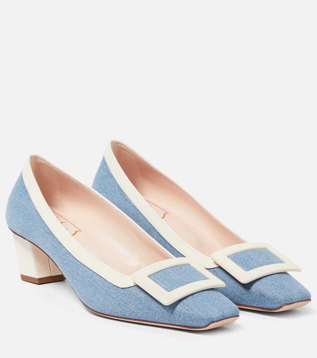 Парусиновые туфли belle vivier 45 Roger Vivier, синий