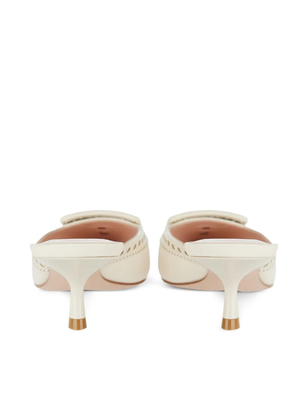 45-миллиметровые мюли Viv' in The City с декоративными пряжками Roger Vivier, нейтральный — фото 3