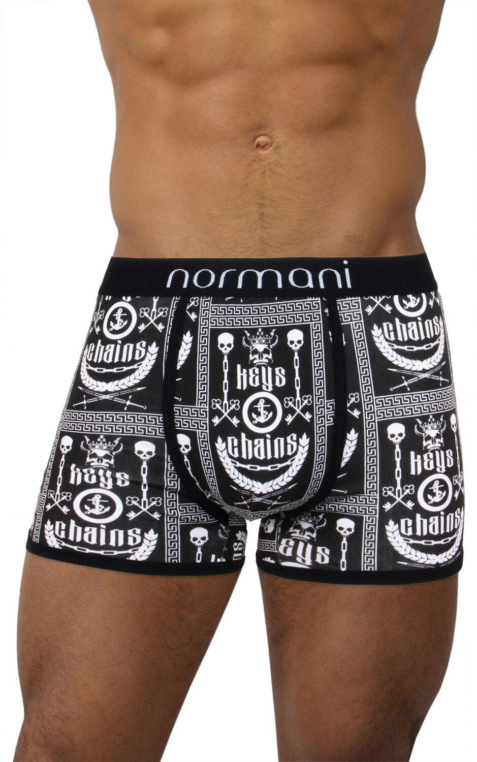 

Боксеры normani 6 Stück Retro Boxershorts aus Baumwolle, цвет Chains & Keys