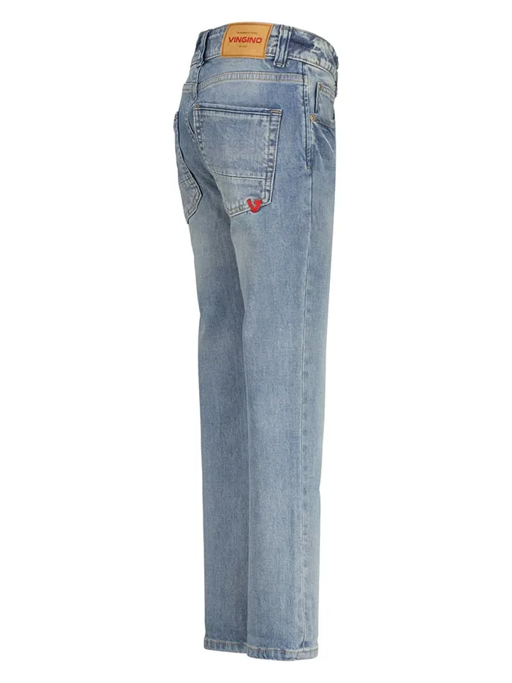 Джинсы slim fit Vingino, голубой — фото 3