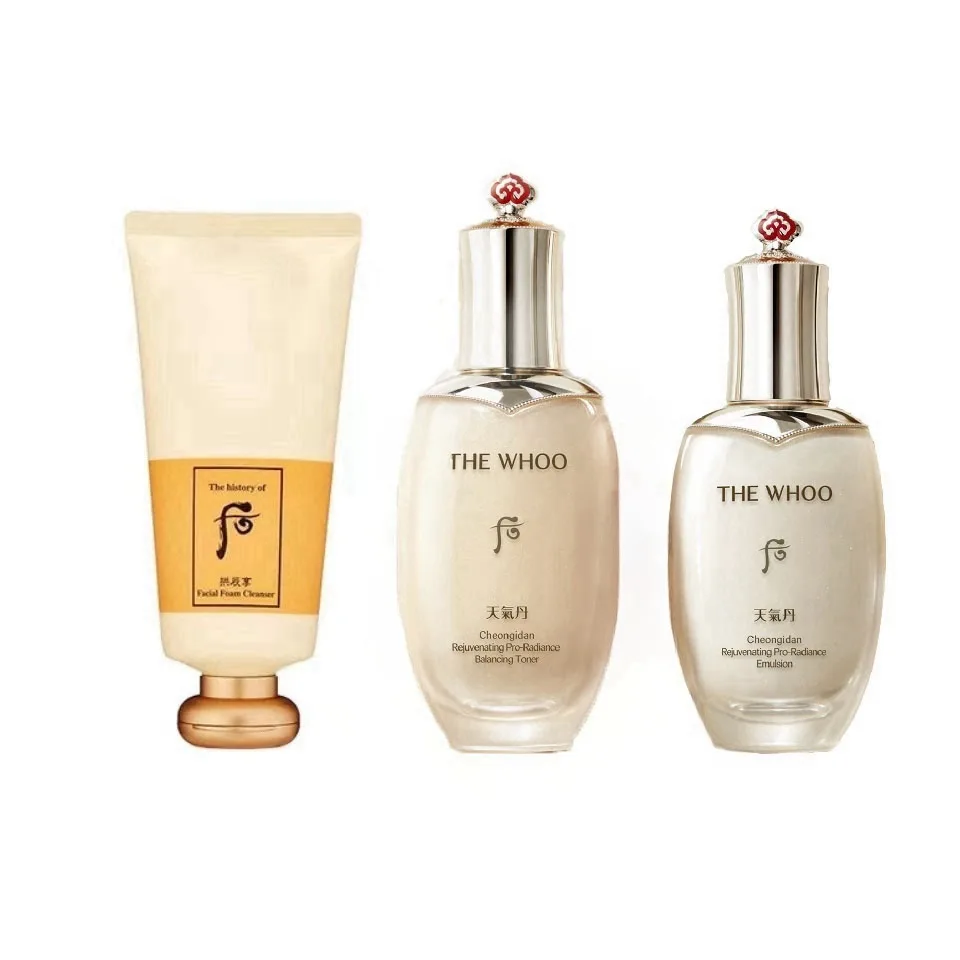 The History Of Whoo Набор для ухода за кожей TQDan Hua Xuan, The new version of the Weather Dan Pro Water Cream Cleansing Combo