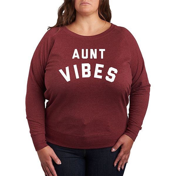 

Футболка с длинным рукавом French Terry Plus Size Licensed Character, Heather Maroon