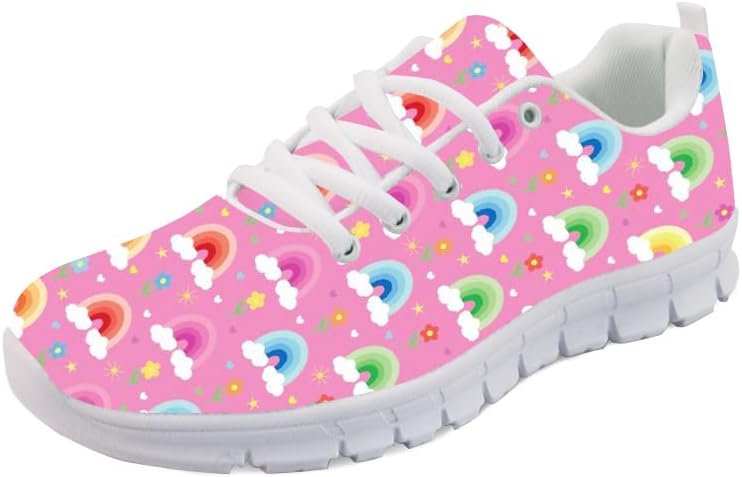 

Кроссовки Forchrinse Cute Sunglasses Puppy унисекс, противоскользящие, мягкие, легкие для ходьбы и бега, Rainbow