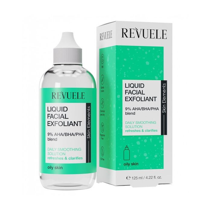 

Скраб для лица Exfoliante Facial Líquido 9% AHA/BHA/PHA Blend Revuele, 125 ml