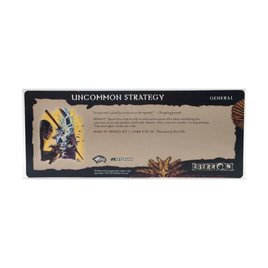 

Набор 1 Mark of Heroes RPGA — карта 4 из 10, необычная стратегия, Eberron (d20)