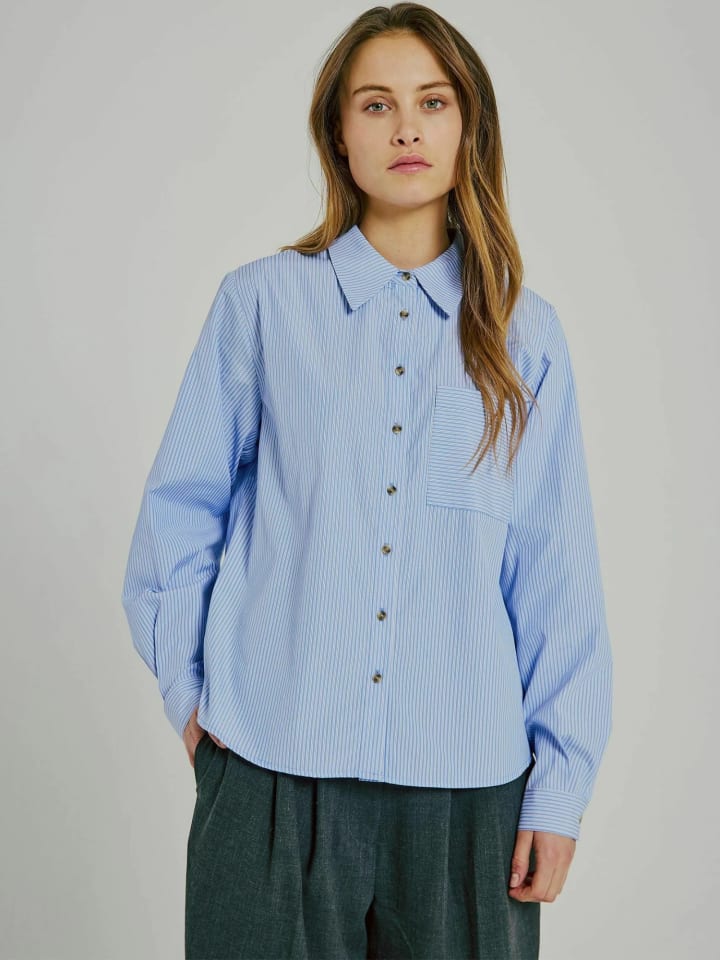 

Norr Рубашка № в светло-голубую полоску