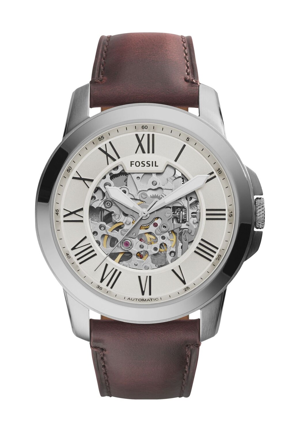 

Мужские автоматические часы ME3099 FOSSIL, цвет Silber Braun