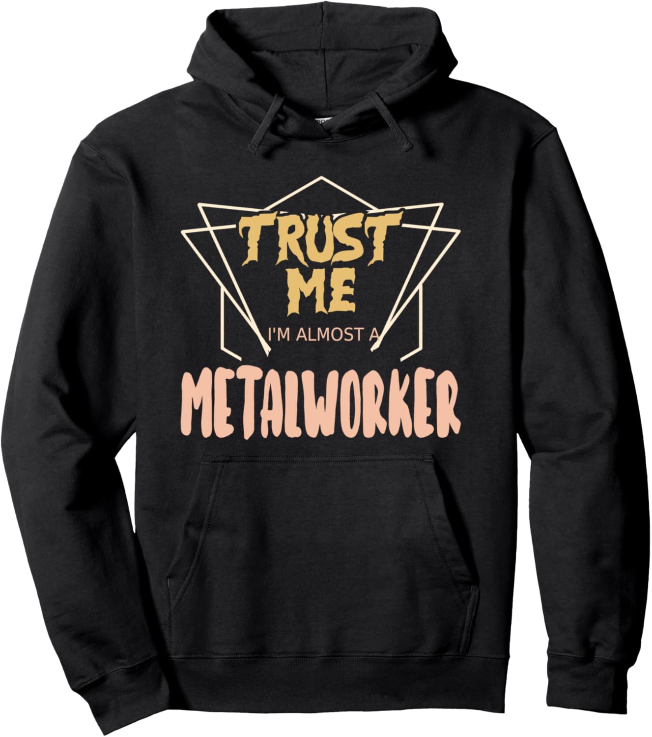 

Поверь мне, я почти металлург. Худи Awesome Trust Me I´M Almost A Metalworker Clothing, черный