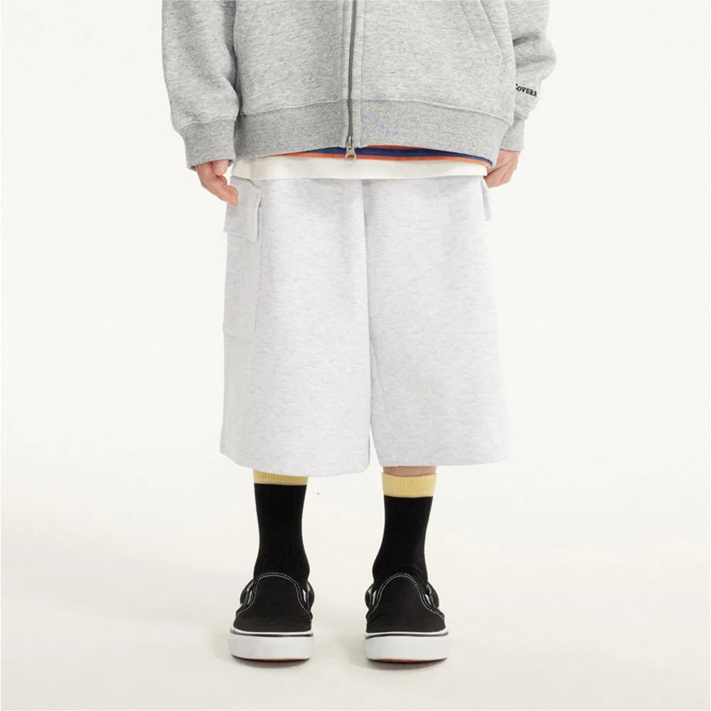 Детские серые шорты-бермуды Wordmark Cargo от Covernat Kids