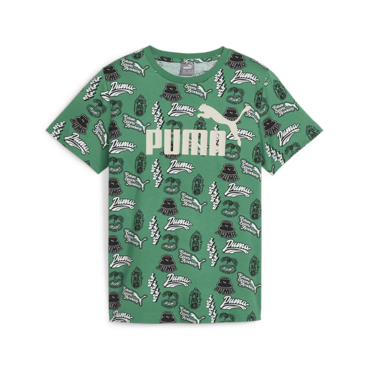 

Футболка PUMA "ESS+ MID 90s T-Shirt Boys", зеленый
