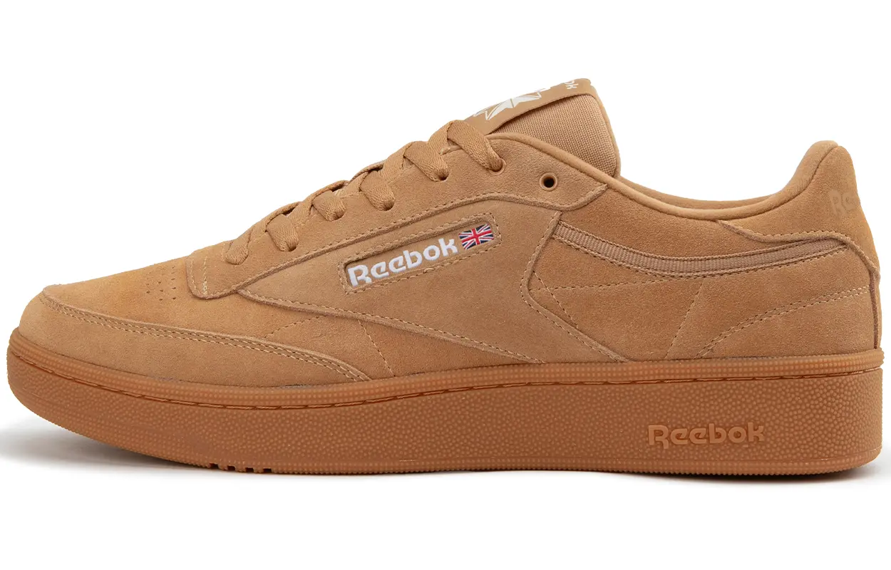

Кроссовки для скейтборда унисекс низкие коричневый желтый Reebok