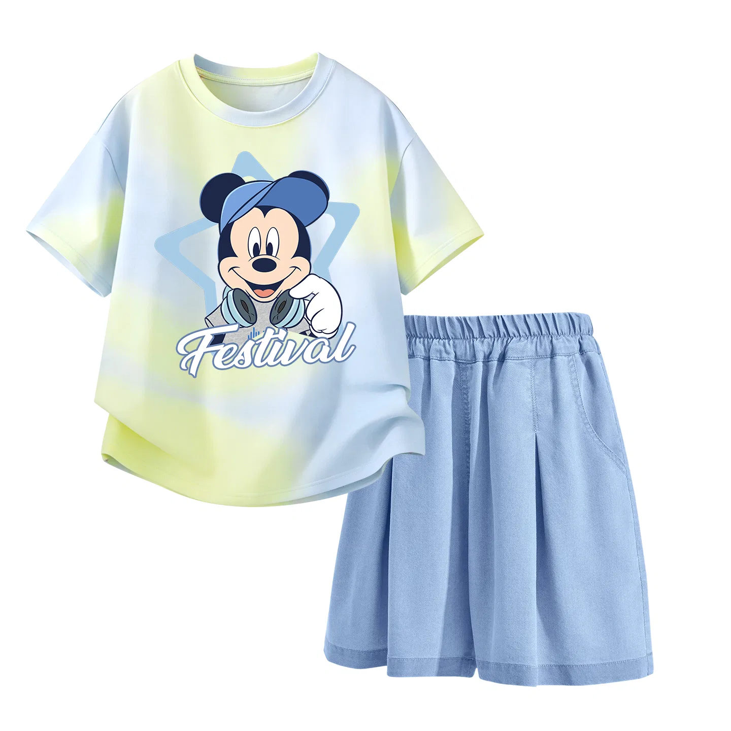 Детский спортивный костюм Disney Kids Casual Sportswear Crew Neck Thin Stretch, темно-синий