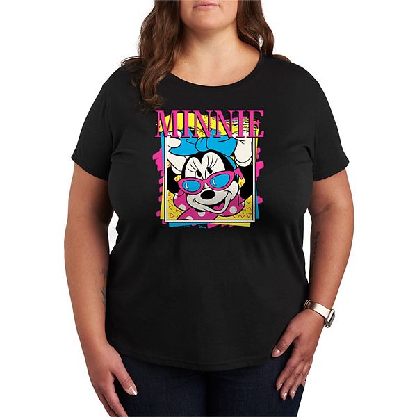 

Футболка Minnie Mouse с винтажным принтом Plus size Disney, Black, Черный, Футболка Minnie Mouse с винтажным принтом Plus size Disney, Black