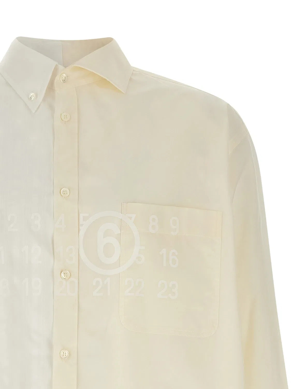 Рубашка «Числовая подпись MM6» MM6 Maison Margiela, мультицвет — фото 3