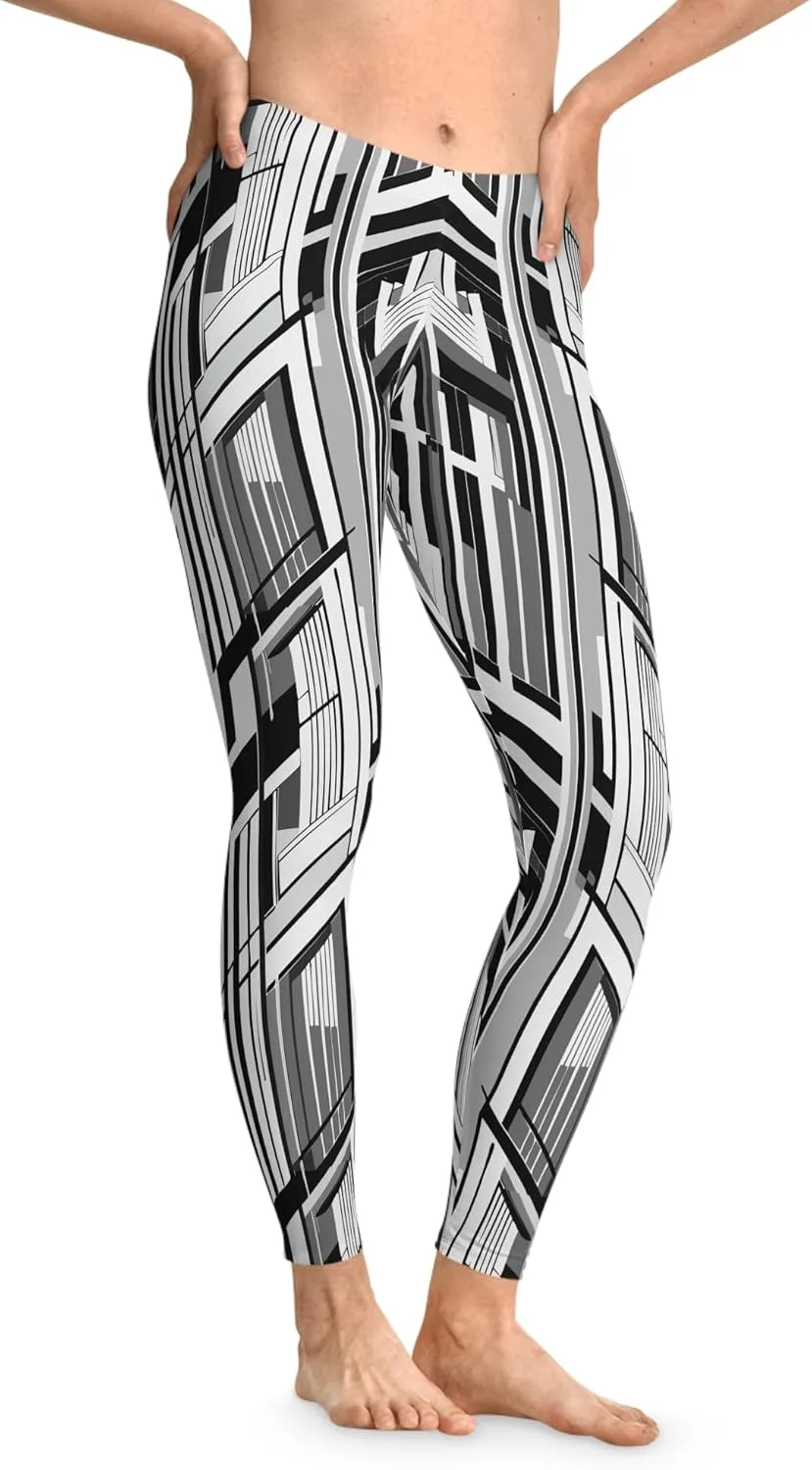 

Геометрические легинсы stretch для йоги и фитнеса