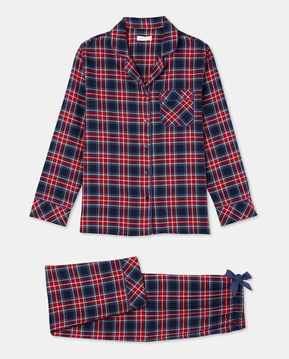 

Женская пижама-рубашка в клетку Énfasis, синий