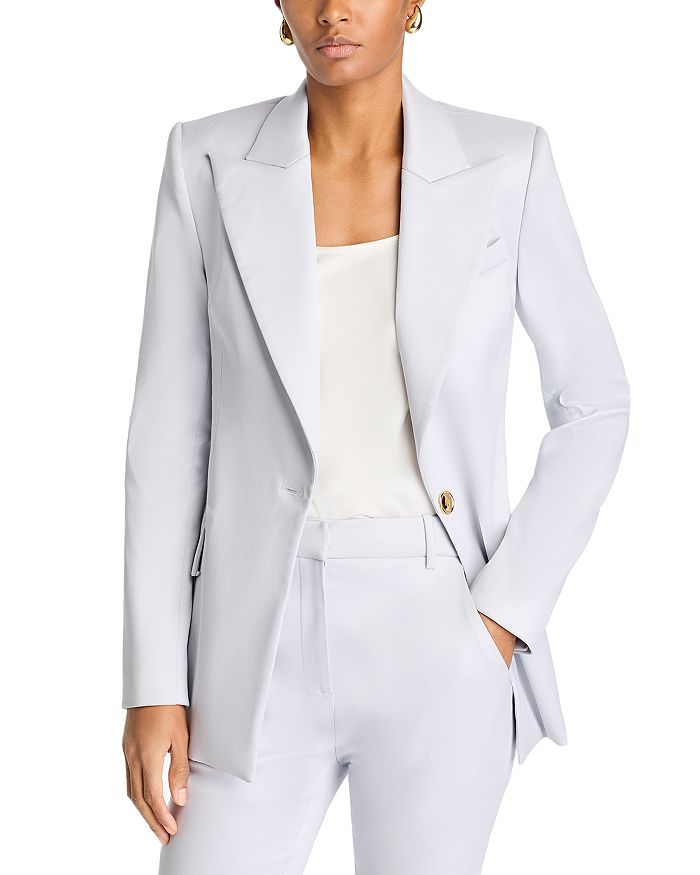 

Однобортный пиджак Sergio Hudson, серебряный