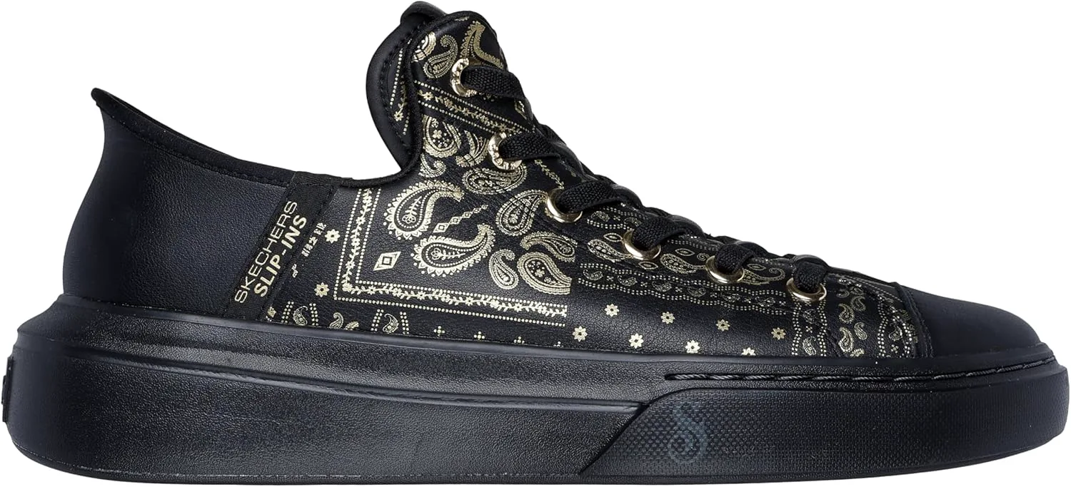 Мужские кроссовки Skechers Snoop Dogg: Snoop ONE-Double G Hands Free Slip-Ins, черный/золотой — фото 3