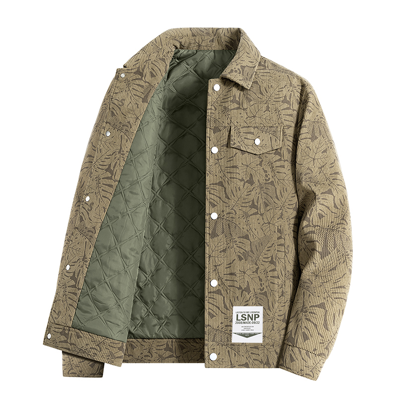 

Куртка мужская Lapel Moderate Workwear LISENPOK, coffee padded