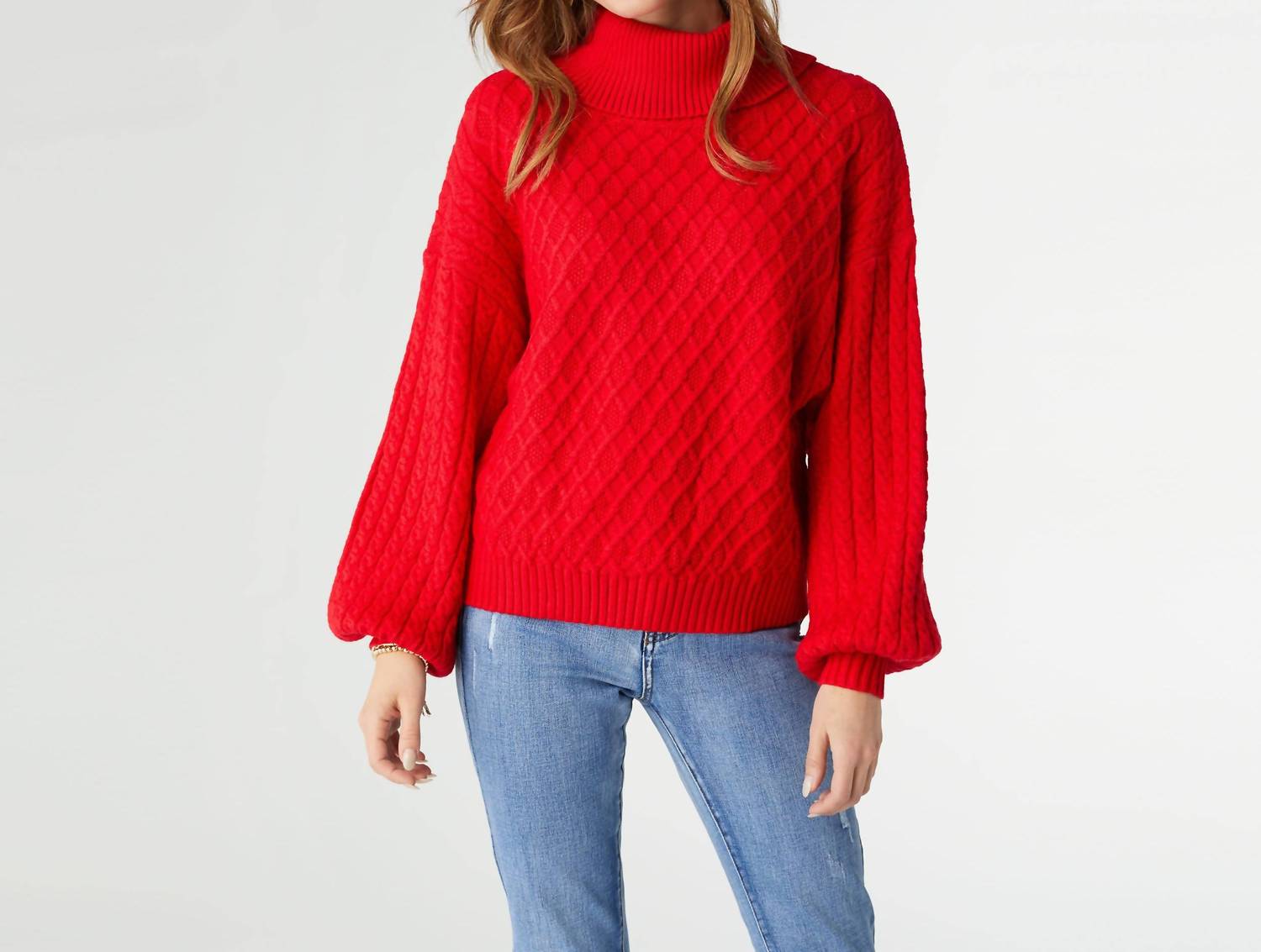 

Водолазка Maren Cable Knit, красный цвет COCO + CARMEN