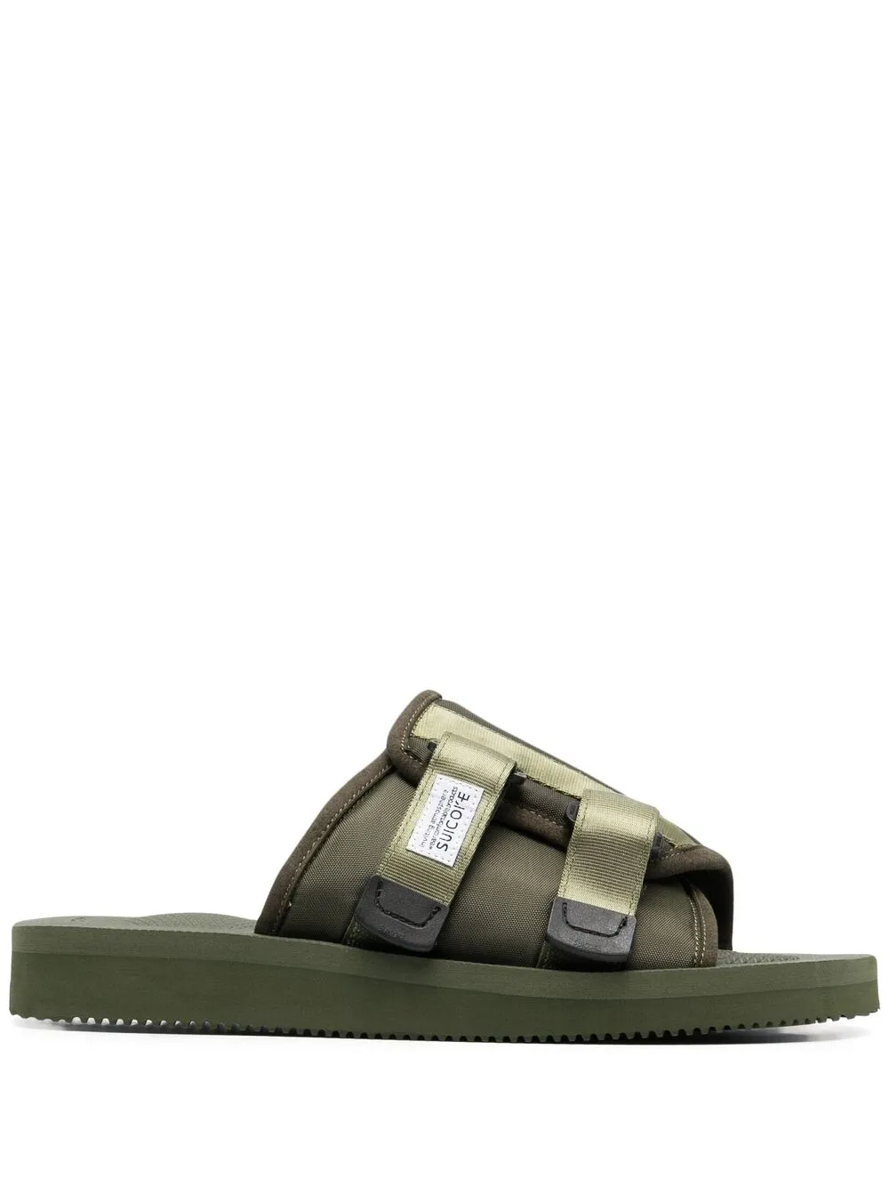

Шлепанцы с пряжками Suicoke, зеленый