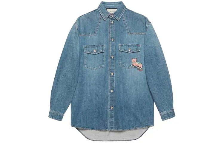 

Мужская рубашка GUCCI, цвет Blue